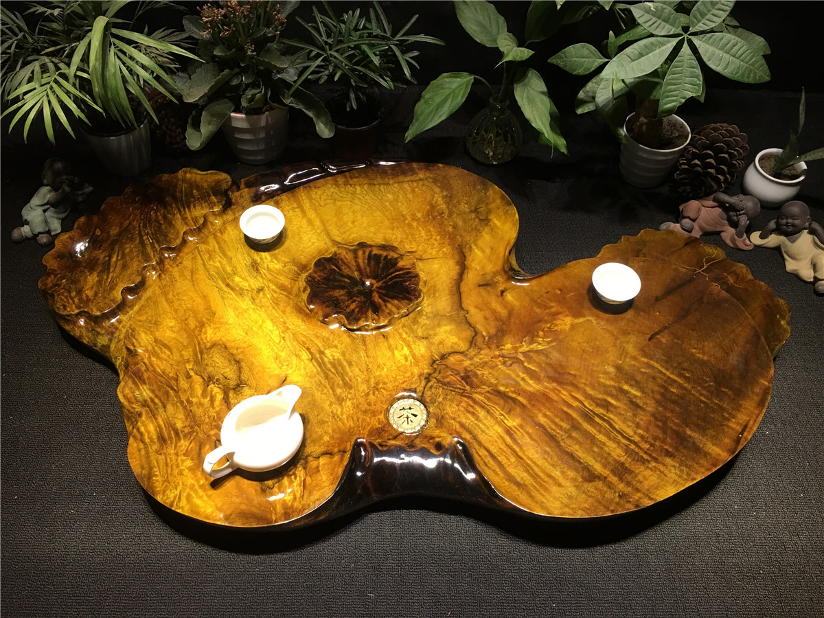 金絲楠茶盤(pán)83-52-5 荷葉邊