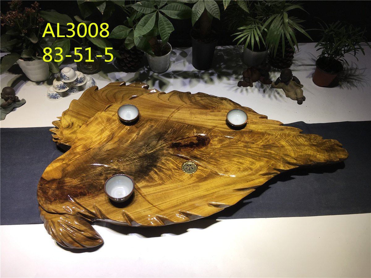 金絲楠茶盤  83-51-5楓葉
