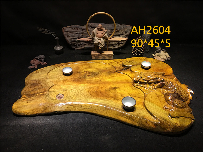 金絲楠茶盤 90-45-5cm 富貴金龍