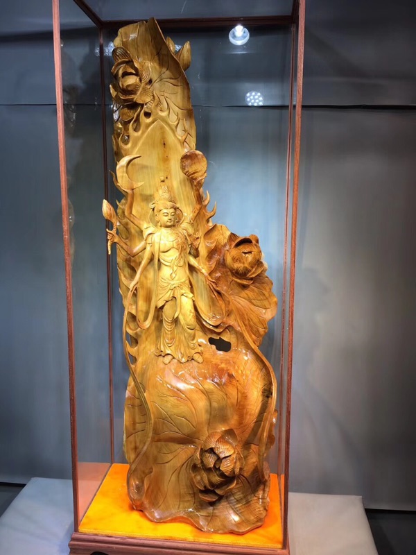 崖柏根雕木雕55-33-133千手觀音