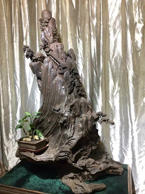 世外桃源陰沉木長(zhǎng)116寬71高170配高腳?座