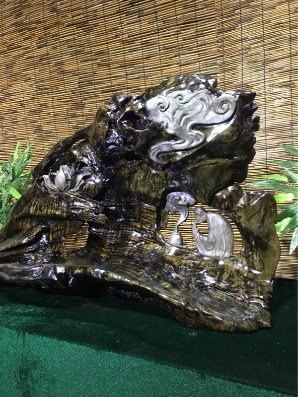 一念花開 達(dá)摩 陰沉木根雕木雕83*25*46